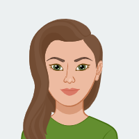 Evelin, a woman with light brown skin and long dark brown hair.